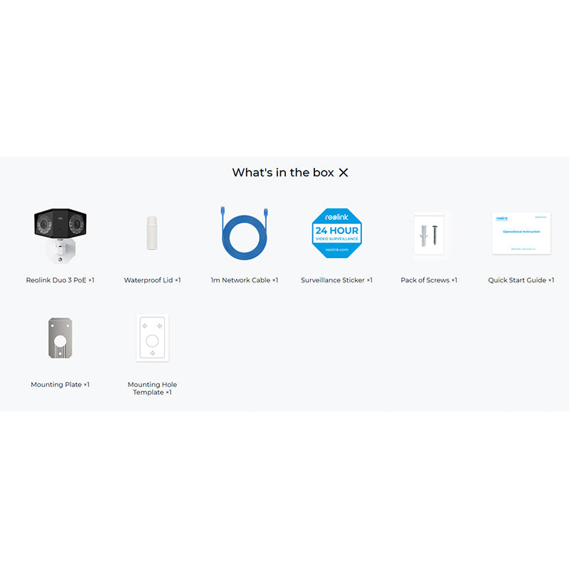 Duo-3-PoE Reolink 16MP UHD Dual-Lens PoE Security Camera with 180° Panoramic View By Reolink - Buy Now - AU $245.44 At The Tech Geeks Australia