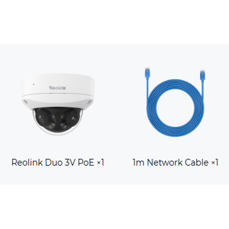 Reolink Duo 3V PoE 16MP UHD IK10 Vandal-Proof PoE Camera with 180° Panorama By Reolink - Buy Now - AU $245.44 At The Tech Geeks Australia