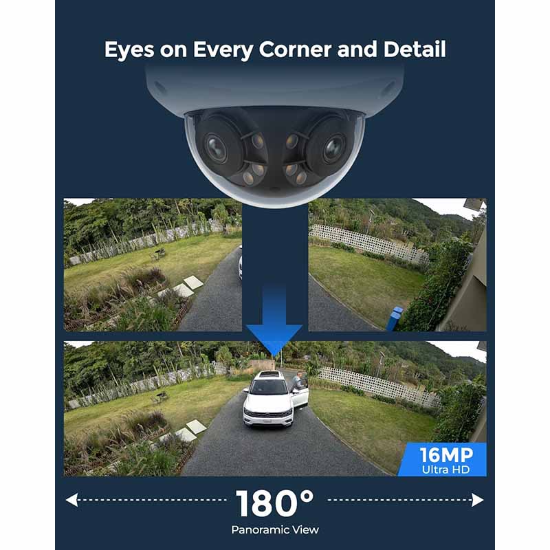 Reolink Duo 3V PoE 16MP UHD IK10 Vandal-Proof PoE Camera with 180° Panorama By Reolink - Buy Now - AU $245.44 At The Tech Geeks Australia