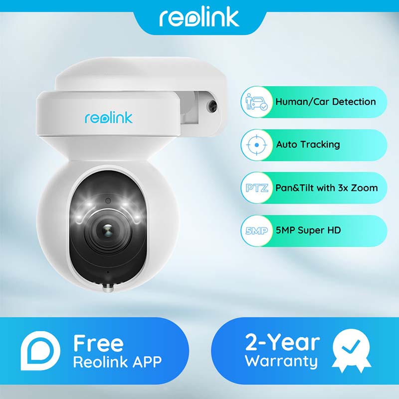 E1-Outdoor Reolink Smart 5MP PTZ WiFi Camera with Motion Spotlights By Reolink - Buy Now - AU $126.68 At The Tech Geeks Australia