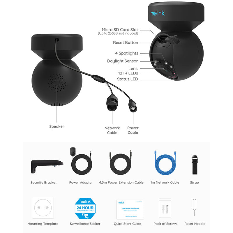 E1-Outdoor Reolink Smart 5MP PTZ WiFi Camera with Motion Spotlights By Reolink - Buy Now - AU $126.68 At The Tech Geeks Australia