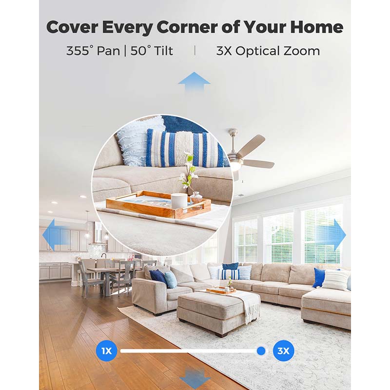 E1-Zoom Reolink 4K 8MP Dual-Band Wi-Fi 6 PTZ Indoor Camera with Auto Tracking By Reolink - Buy Now - AU $118.76 At The Tech Geeks Australia