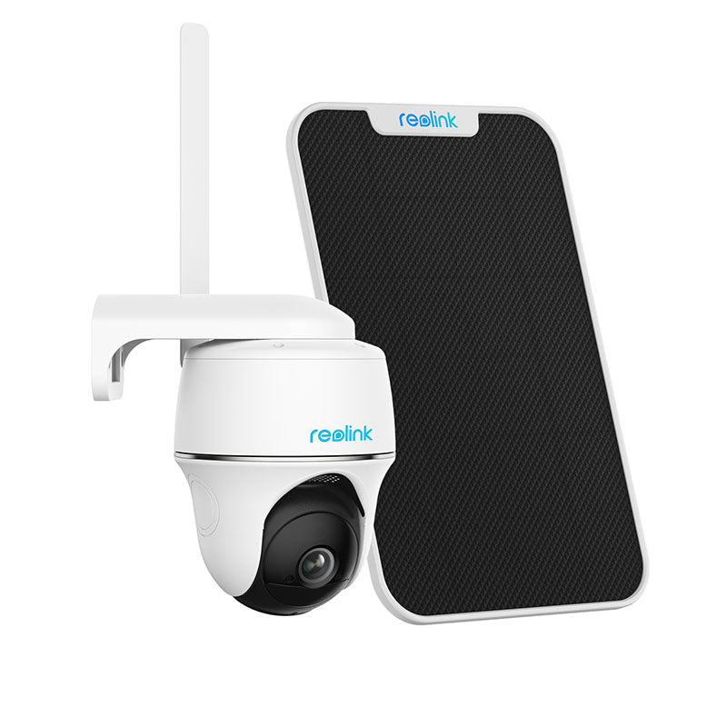 Go-PT-Plus Reolink 2K 5MP Wireless 4G PT Camera, with Smart Detection  Camera Solar Panel (White)