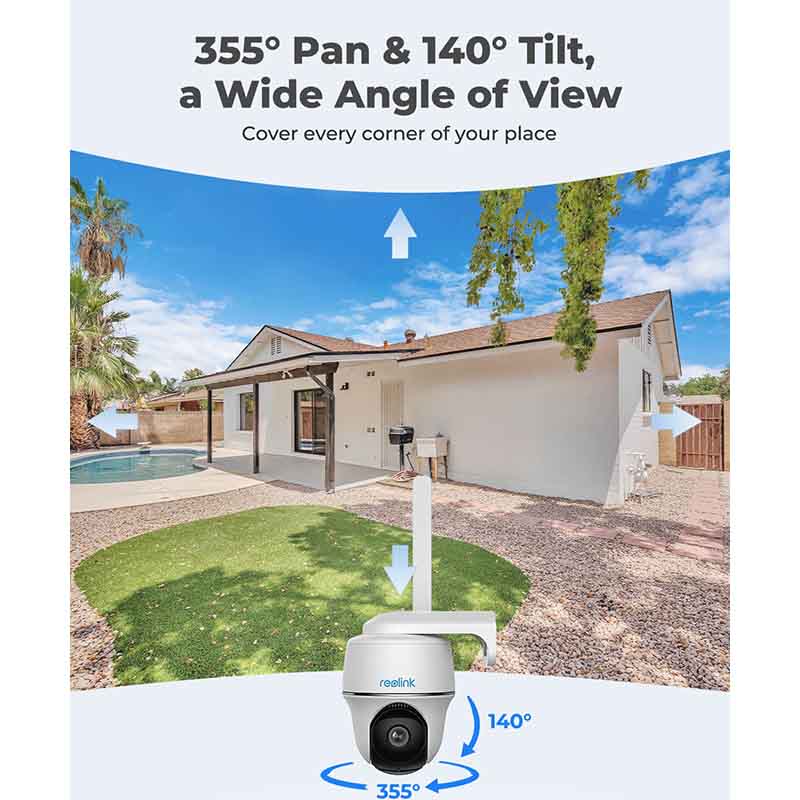 Go-PT-Plus Reolink 2K 5MP Wireless 4G PT Camera, with Smart Detection By Reolink - Buy Now - AU $261.28 At The Tech Geeks Australia