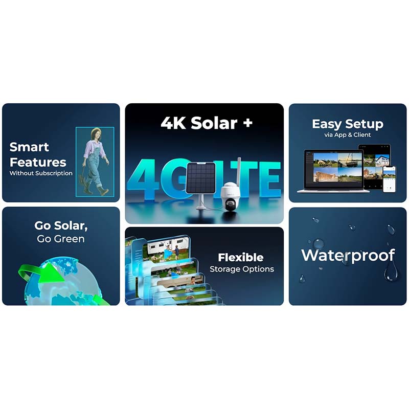 Go-PT-Ultra Reolink Smart 4K 8MP 4G LTE PT Battery Camera with Color Night Vision By Reolink - Buy Now - AU $299.28 At The Tech Geeks Australia