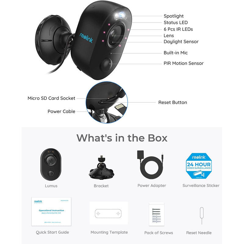 Reolink-Lumus Reolink Outdoor WiFi Security Camera with Spotlight By Reolink - Buy Now - AU $63.33 At The Tech Geeks Australia