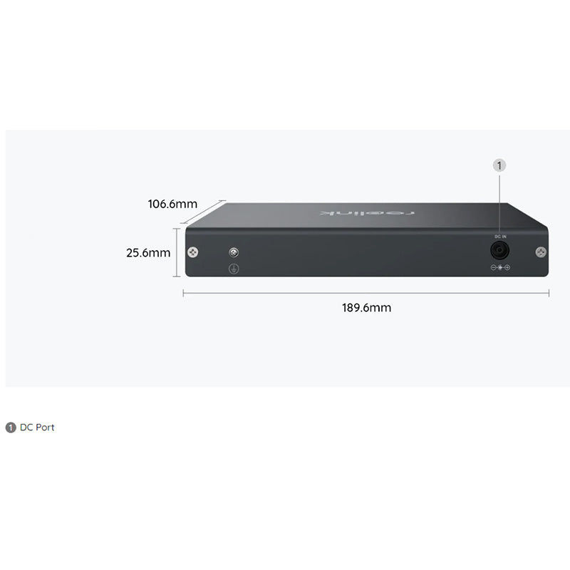 RLA-PS1 Reolink 10-Port PoE Switch with 120W PoE Power Budget By Reolink - Buy Now - AU $87.09 At The Tech Geeks Australia