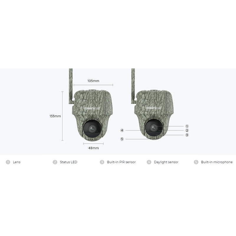 Go-Ranger-PT Reolink 4K 4G LTE Wildlife Camera with 360° All-Around View By Reolink - Buy Now - AU $292.95 At The Tech Geeks Australia