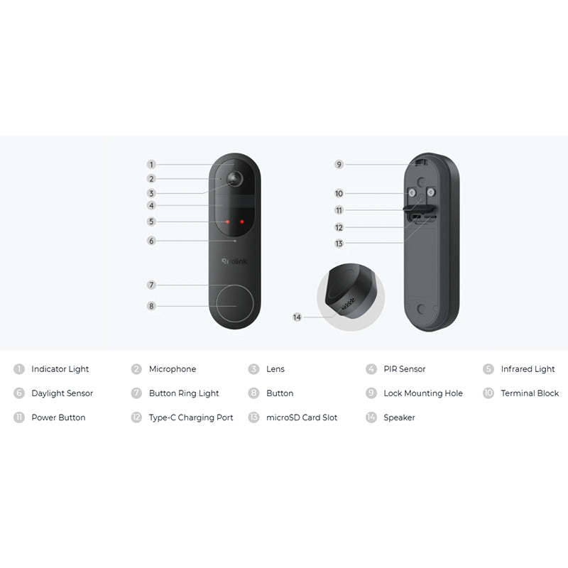 Reolink Doorbell (Battery) Reolink Smart 2K Dual-Band Wi-Fi Battery Doorbell By Reolink - Buy Now - AU $174.18 At The Tech Geeks Australia