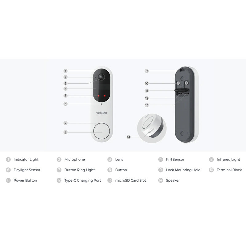 Reolink Doorbell (Battery) Reolink Smart 2K Dual-Band Wi-Fi Battery Doorbell By Reolink - Buy Now - AU $174.18 At The Tech Geeks Australia