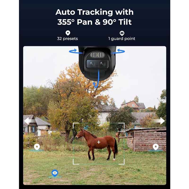 TrackMix LTE (Battery) Reolink 4K Dual-Lens PTZ Camera with LTE By Reolink - Buy Now - AU $341.25 At The Tech Geeks Australia