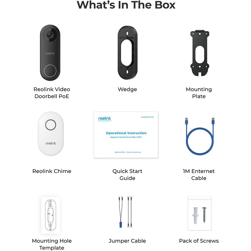 Video-Doorbell-PoE Reolink Smart 2K+ Wired PoE Video Doorbell with Chime By Reolink - Buy Now - AU $110.84 At The Tech Geeks Australia