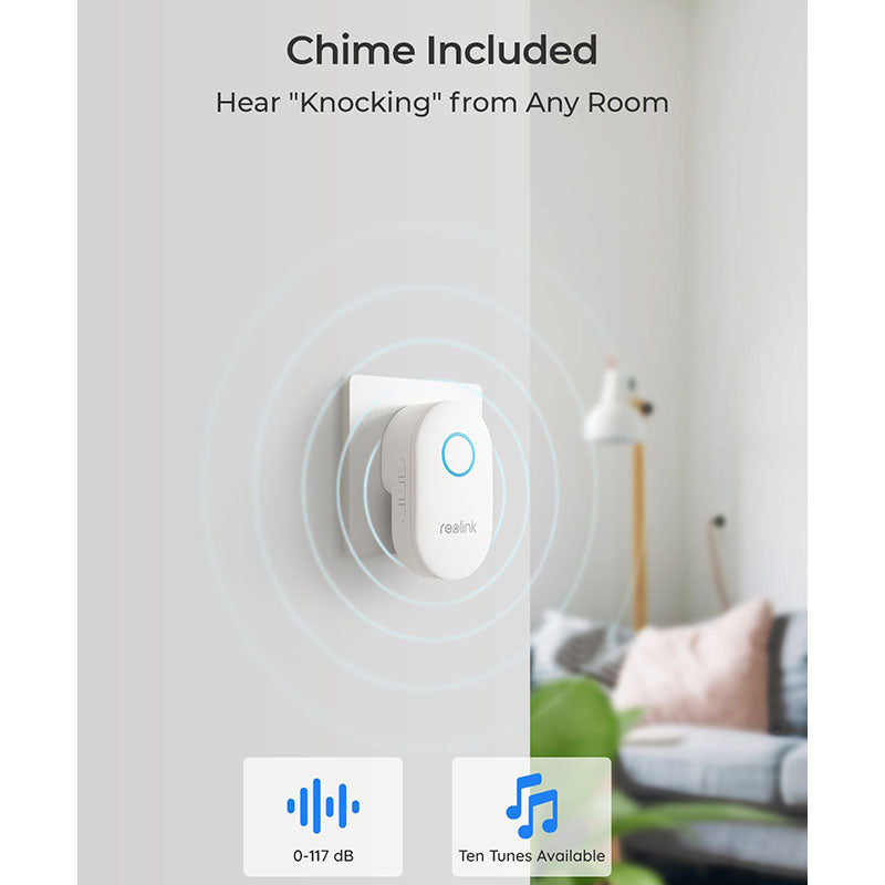 Video-Doorbell-WiFi Reolink Smart 2K+ Wired WiFi Video Doorbell with Chime By Reolink - Buy Now - AU $126.68 At The Tech Geeks Australia
