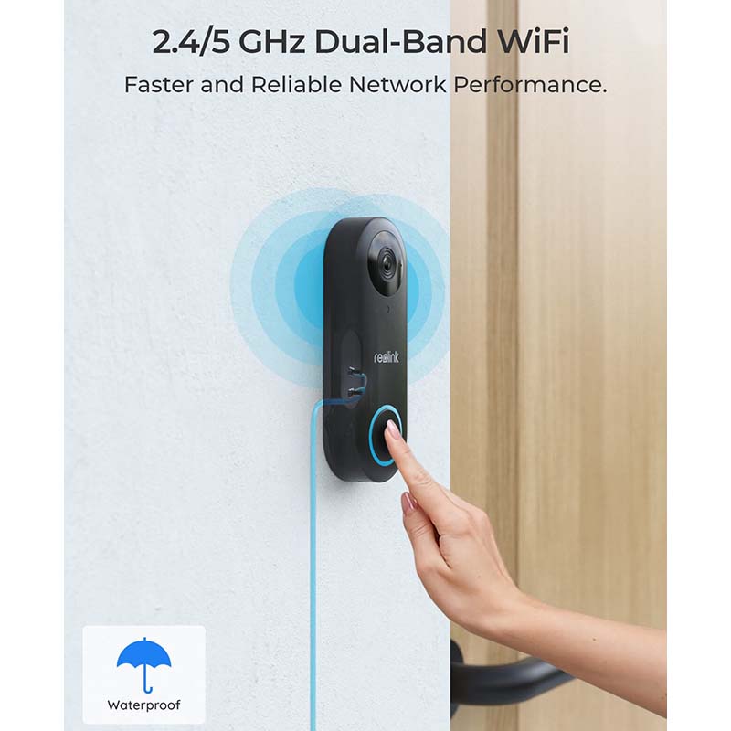 Video-Doorbell-WiFi Reolink Smart 2K+ Wired WiFi Video Doorbell with Chime By Reolink - Buy Now - AU $126.68 At The Tech Geeks Australia