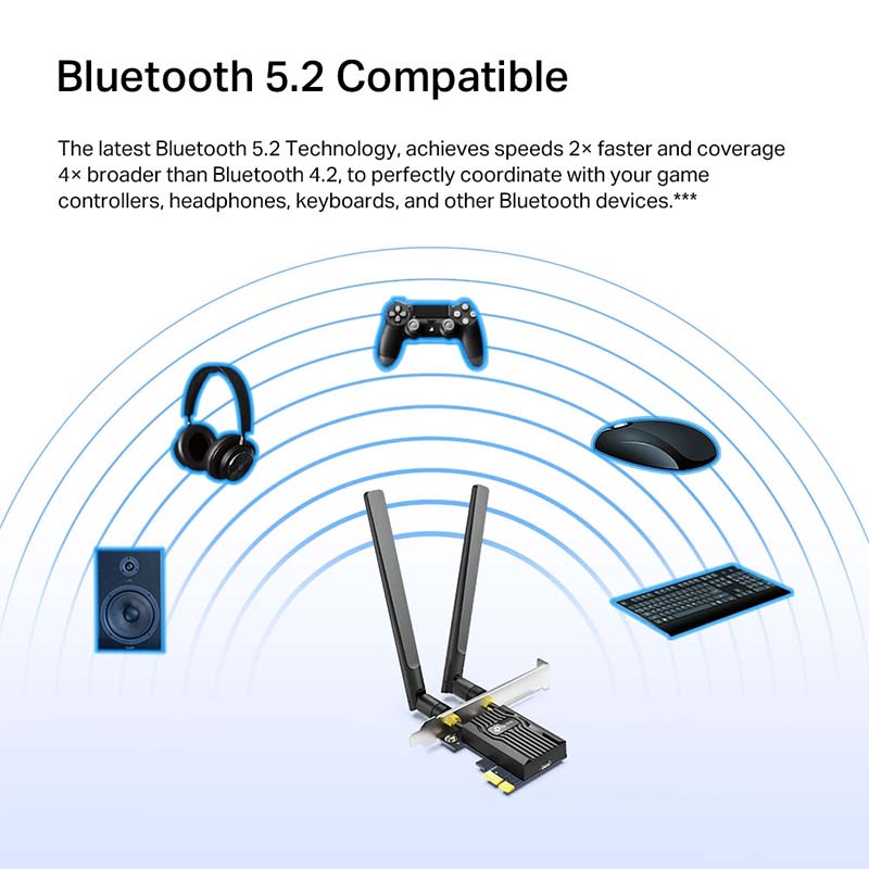ARCHER TX55E TP-Link AX3000 Wi-Fi 6 Bluetooth 5.2 PCIe Adapter By TP-LINK - Buy Now - AU $59.84 At The Tech Geeks Australia