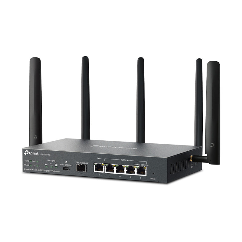 TL-ER706W-G TP-Link Omada 4G+ Cat6 AX3000 Gigabit VPN Router By TP-LINK - Buy Now - AU $420.30 At The Tech Geeks Australia