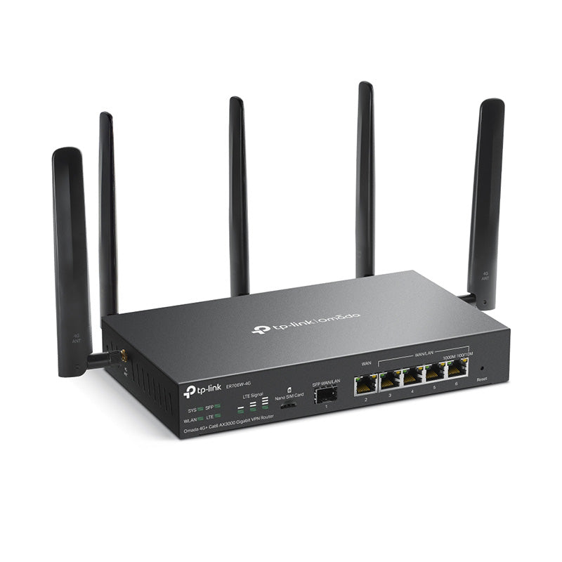 TL-ER706W-G TP-Link Omada 4G+ Cat6 AX3000 Gigabit VPN Router By TP-LINK - Buy Now - AU $420.30 At The Tech Geeks Australia