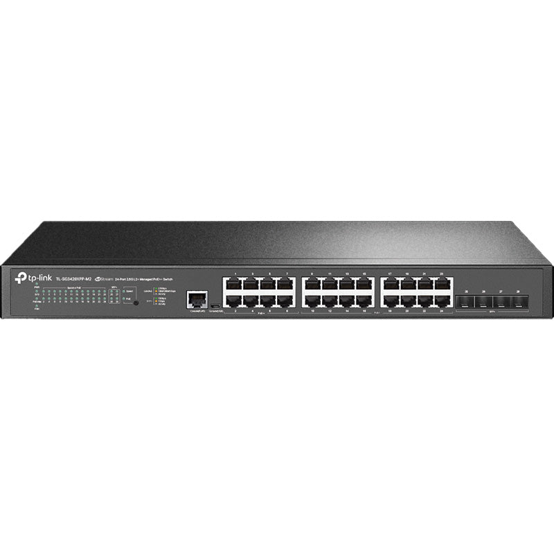TL-SG3428XPP-M2 TP-Link JetStream 24-Port 2.5GBASE-T and 4-Port 10GE SFP+ L2+ Managed Switch By TP-LINK - Buy Now - AU $1146.96 At The Tech Geeks Australia