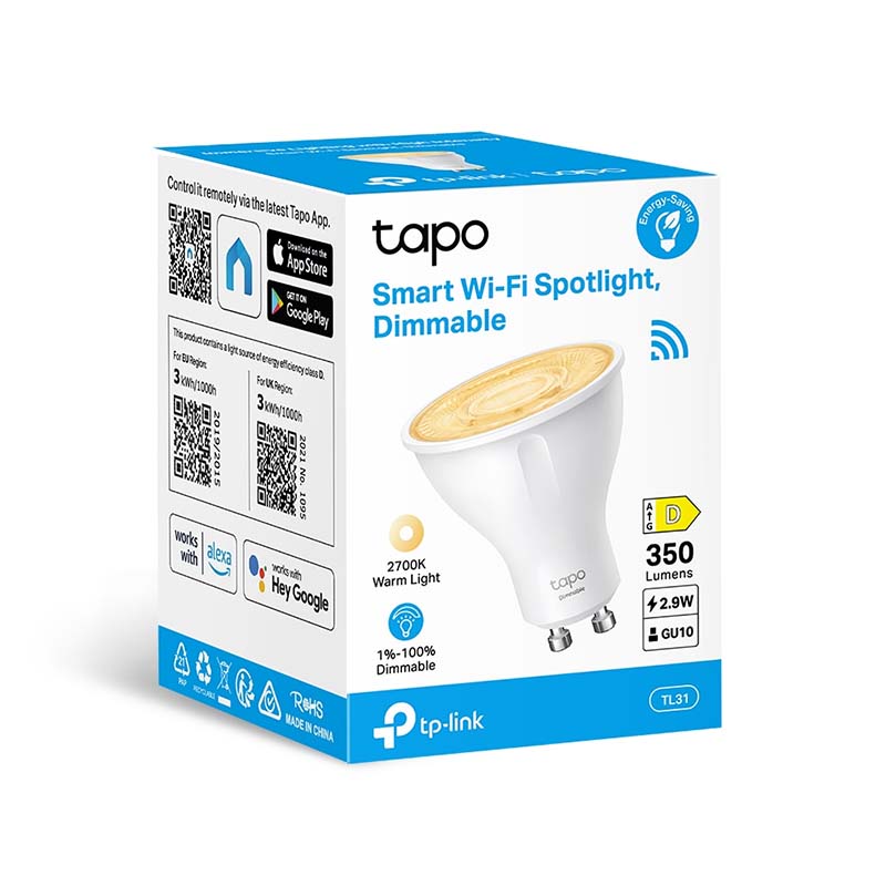 TL31 TP-Link TAPO Smart Wi-Fi Spotlight, Dimmable By TP-LINK - Buy Now - AU $14.04 At The Tech Geeks Australia