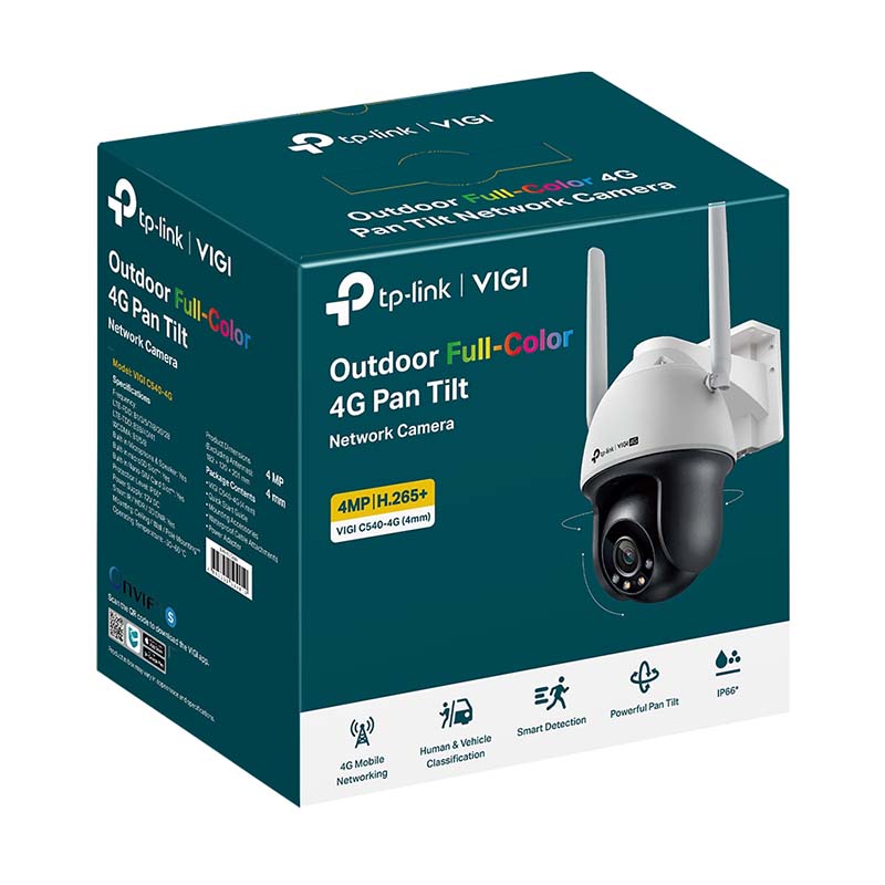 VIGI C540-4G TP-Link VIGI 4MP 4G Outdoor Full-Colour Wi-Fi Pan Tilt Network Camera By TP-LINK - Buy Now - AU $150.75 At The Tech Geeks Australia