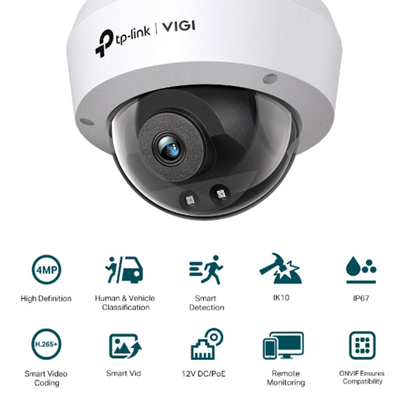 VIGI C240I TP-Link VIGI 4MP IR Dome Network Camera By TP-LINK - Buy Now - AU $58.10 At The Tech Geeks Australia