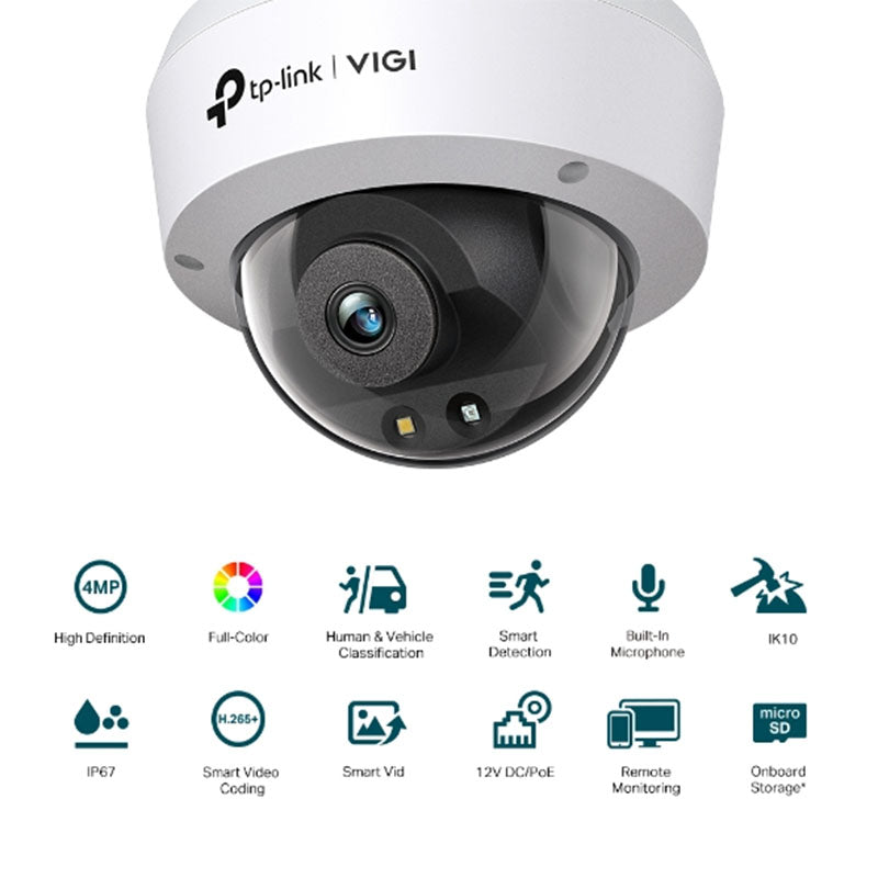 VIGI C240 TP-Link VIGI 4MP Full-Colour Dome Network Camera By TP-LINK - Buy Now - AU $66.49 At The Tech Geeks Australia