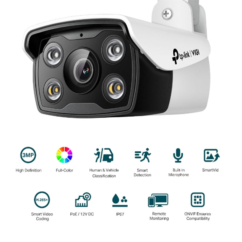 VIGI C330 TP-Link VIGI 3MP Outdoor Full-Colour Bullet Network Camera By TP-LINK - Buy Now - AU $56.03 At The Tech Geeks Australia