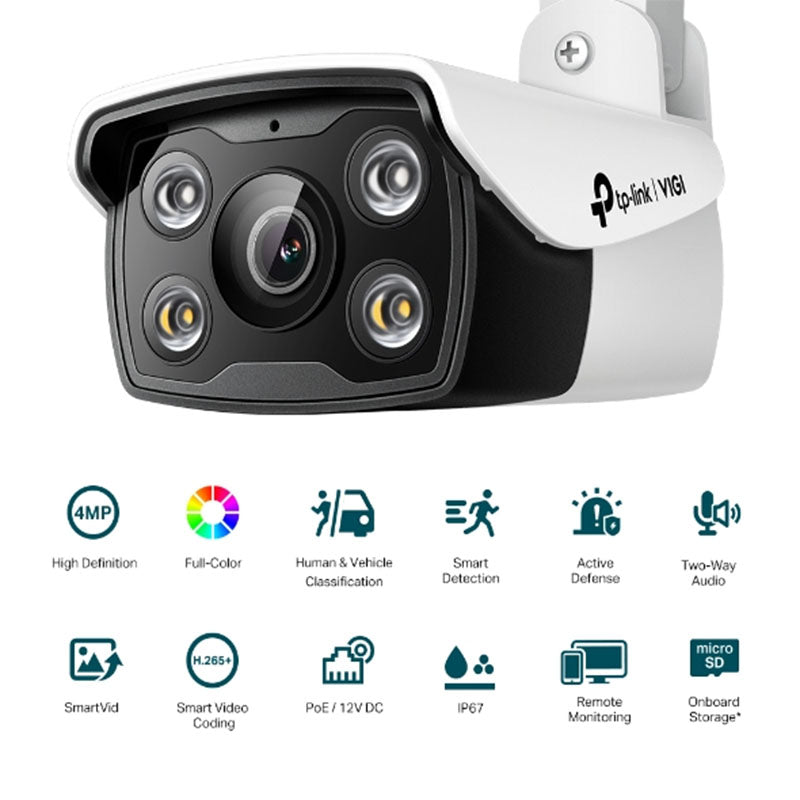 VIGI C340 TP-Link VIGI 4MP Outdoor Full-Colour Bullet Network Camera By TP-LINK - Buy Now - AU $66.49 At The Tech Geeks Australia