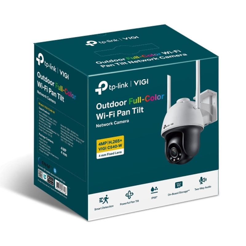 VIGI C540-W TP-Link VIGI 4MP Outdoor Full-Colour Wi-Fi Pan Tilt Network Camera By TP-LINK - Buy Now - AU $108.67 At The Tech Geeks Australia
