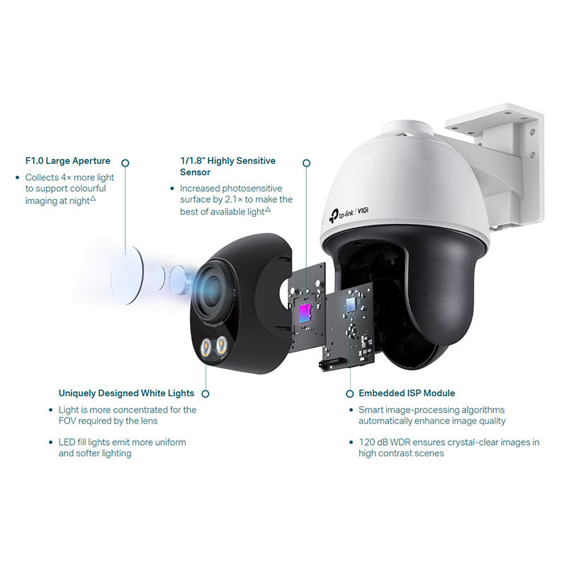 VIGI C540S TP-Link VIGI 4MP Outdoor ColourPro Night Vision Pan Tilt Network Camera By TP-LINK - Buy Now - AU $167.64 At The Tech Geeks Australia