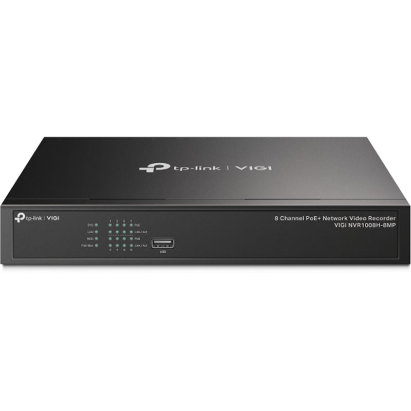 VIGI NVR1008H-8MP TP-Link VIGI 8 Channel PoE+ Network Video Recorder By TP-LINK - Buy Now - AU $226.61 At The Tech Geeks Australia