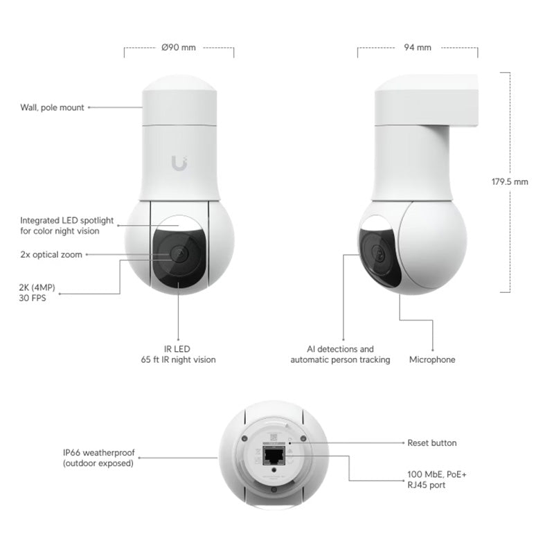 UVC-G5-PTZ Ubiquiti UniFi Protect Camera G5 PTZ By Ubiquiti - Buy Now - AU $542.73 At The Tech Geeks Australia