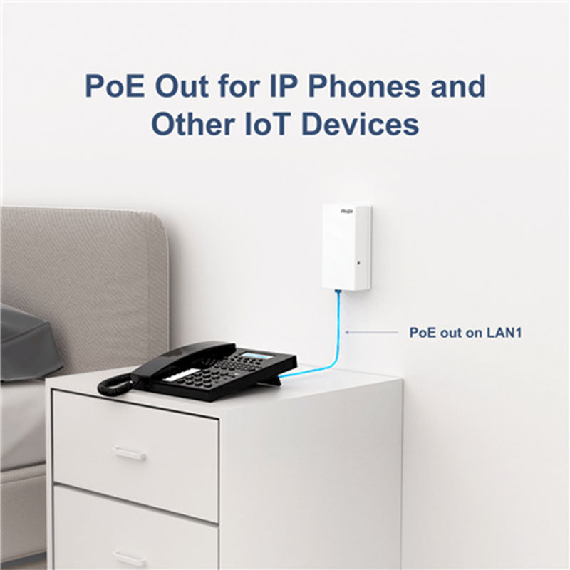RG-AP180P-L Ruijie Wall Mount Wireless 6 Access Point (No PoE Injector) By Ruijie - Buy Now - AU $261 At The Tech Geeks Australia