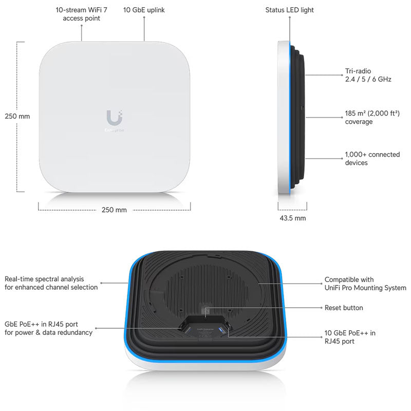 E7 Ubiquiti Unifi Enterprise-grade Indoor Access Point By Ubiquiti - Buy Now - AU $1100 At The Tech Geeks Australia