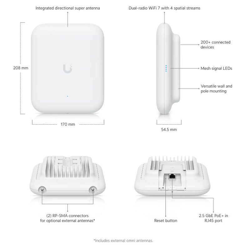 U7-Outdoor Ubiquiti Unifi Wireless 7 Outdoor Access Point By Ubiquiti - Buy Now - AU $412.20 At The Tech Geeks Australia