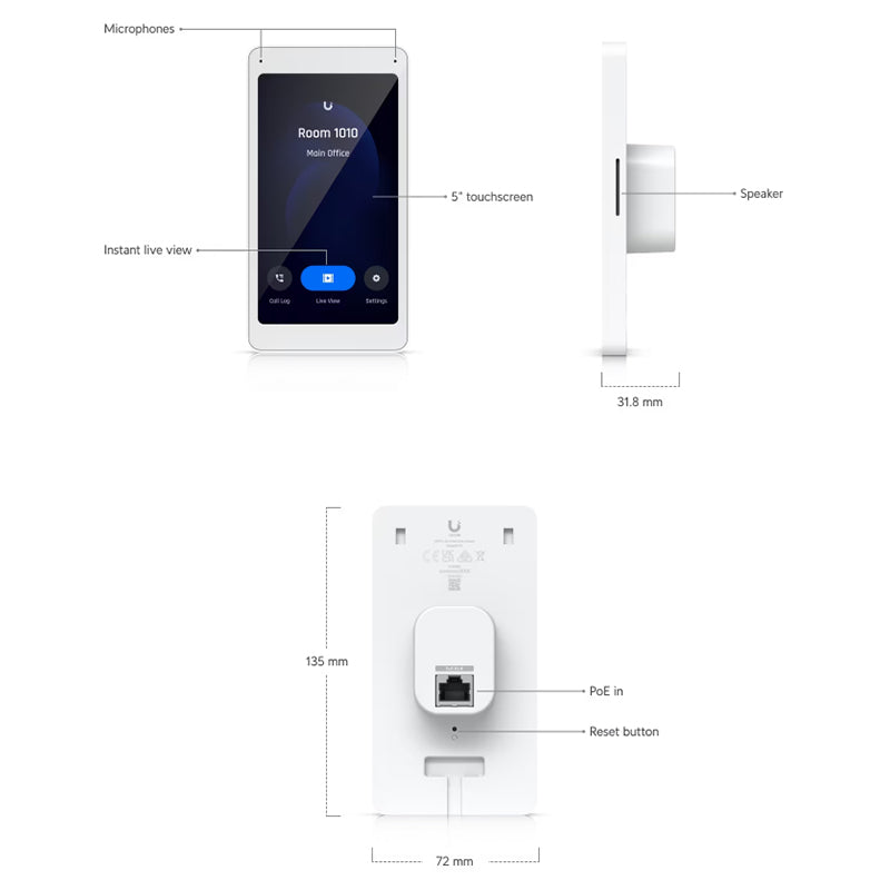 UA-Intercom-Viewer Ubiquiti UniFi Access Intercom Viewer By Ubiquiti - Buy Now - AU $291.98 At The Tech Geeks Australia