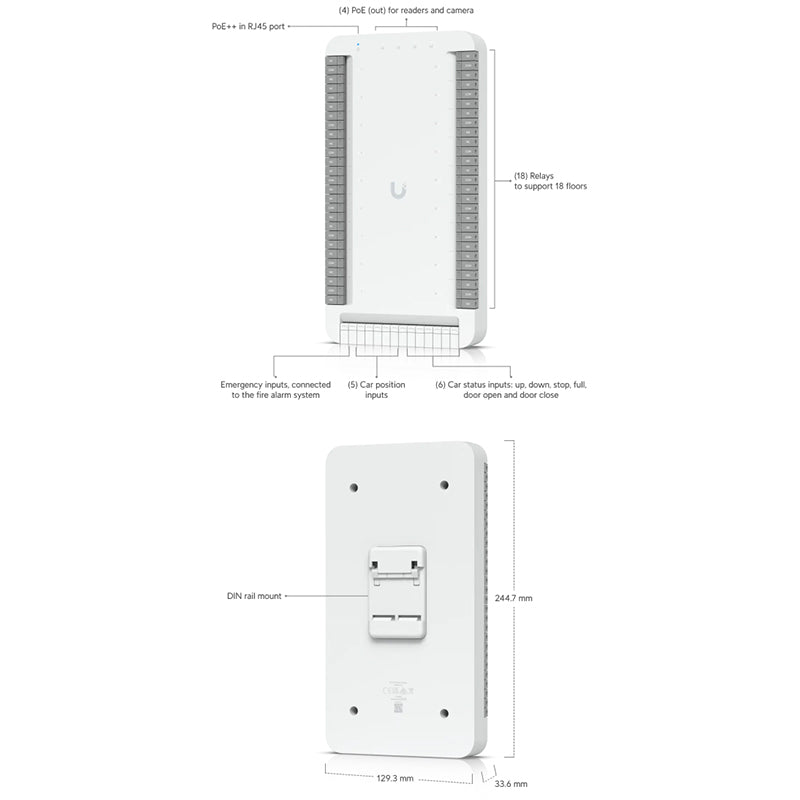 UA-SK-Elevator Ubiquiti UniFi Access Elevator Starter Kit By Ubiquiti - Buy Now - AU $1726.66 At The Tech Geeks Australia