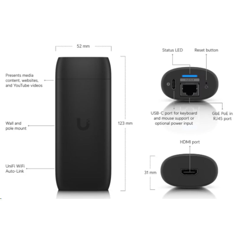 UC-Cast-Pro Ubiquiti UniFi Connect Display Cast Pro By Ubiquiti - Buy Now - AU $528.99 At The Tech Geeks Australia