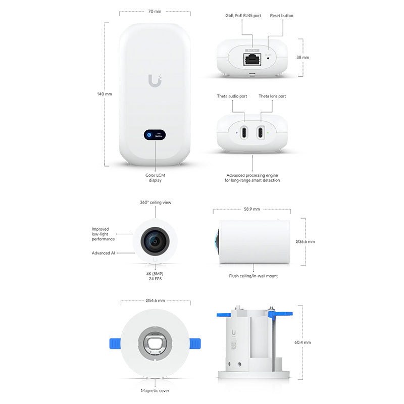 UVC-AI-Theta-Pro Ubiquiti AI Theta Professional By Ubiquiti - Buy Now - AU $664.10 At The Tech Geeks Australia
