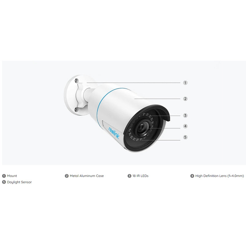 RLC-510A Reolink 5MP PoE IP Camera with Person/Vehicle Detection By Reolink - Buy Now - AU $71.25 At The Tech Geeks Australia