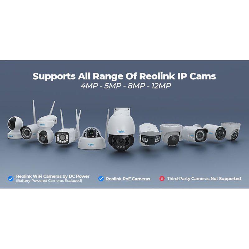 RLN36 Reolink 36-Channel NVR with upto 48TB Storage Capacity (No Harddrives Included) By Reolink - Buy Now - AU $245.44 At The Tech Geeks Australia