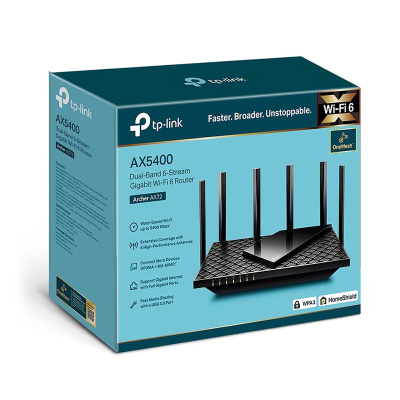 ARCHER AX72 TP-Link AX5400 Dual-Band Gigabit Wi-Fi 6 Router By TP-LINK - Buy Now - AU $213.42 At The Tech Geeks Australia