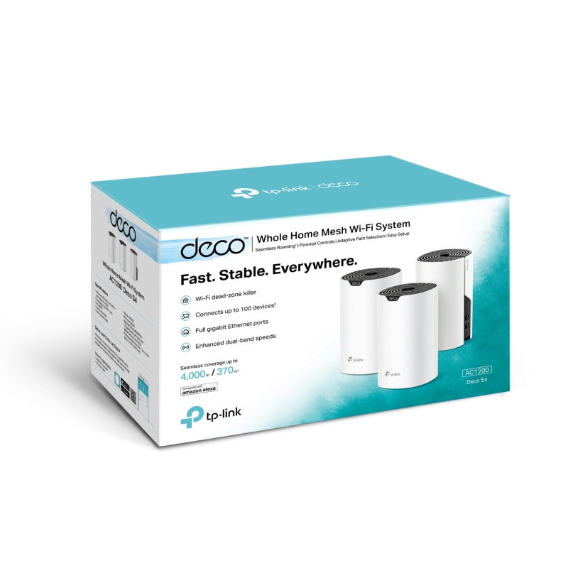 DECO S4(3-PACK) TP-Link AC1200 Whole Home Mesh Wi-Fi System By TP-LINK - Buy Now - AU $202.41 At The Tech Geeks Australia