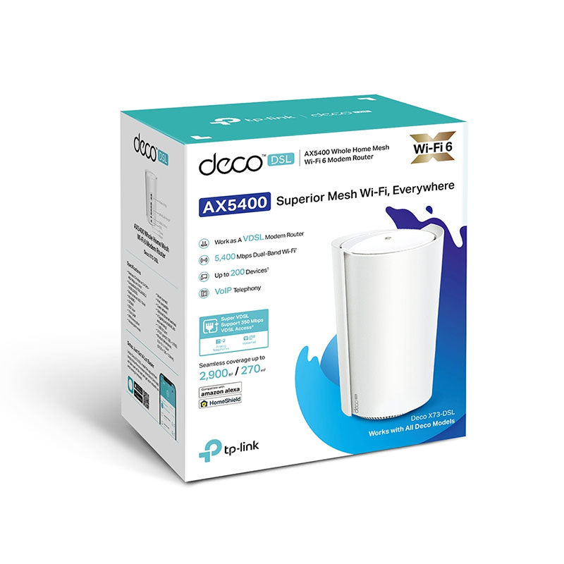 DECO X73-DSL(1-PACK) TP-Link AX5400 VDSL Whole Home Mesh Wi-Fi 6 Router By TP-LINK - Buy Now - AU $302.58 At The Tech Geeks Australia