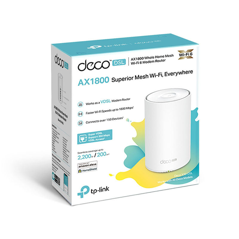 DECO X20-DSL(1-PACK) TP-Link AX1800 VDSL Whole Home Mesh WiFi 6 Gateway By TP-LINK - Buy Now - AU $227.13 At The Tech Geeks Australia
