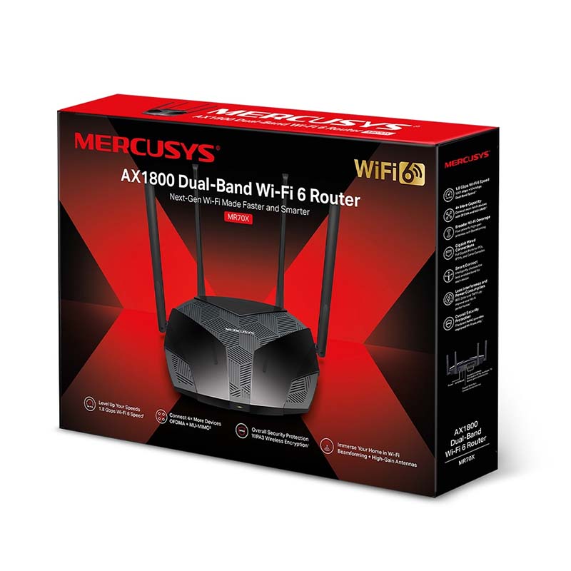 MR70X Mercusys AX1800 Dual-Band WiFi 6 Router By TP-LINK - Buy Now - AU $58.10 At The Tech Geeks Australia