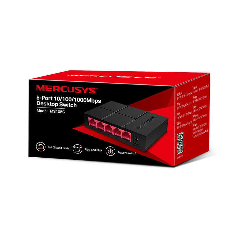MS105G Mercusys 5-Port 10/100/1,000 Mbps Desktop Switch By TP-LINK - Buy Now - AU $14.28 At The Tech Geeks Australia