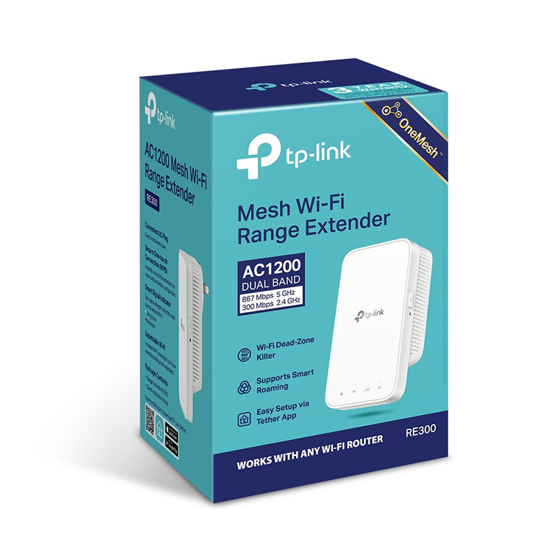 RE300 TP-Link AC1200 Mesh Wi-Fi Range Extender By TP-LINK - Buy Now - AU $55.48 At The Tech Geeks Australia