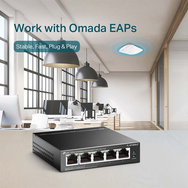 TL-SF1005LP TP-Link 5-Port 10/100Mbps Desktop Switch with 4-Port PoE By TP-LINK - Buy Now - AU $42.51 At The Tech Geeks Australia
