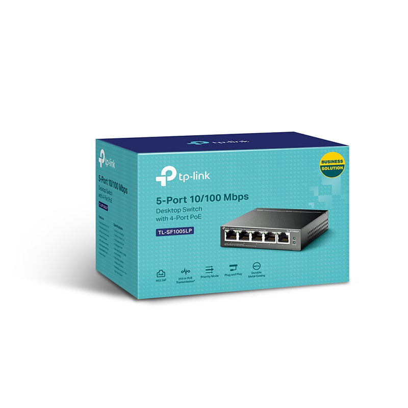 TL-SF1005LP TP-Link 5-Port 10/100Mbps Desktop Switch with 4-Port PoE By TP-LINK - Buy Now - AU $42.51 At The Tech Geeks Australia